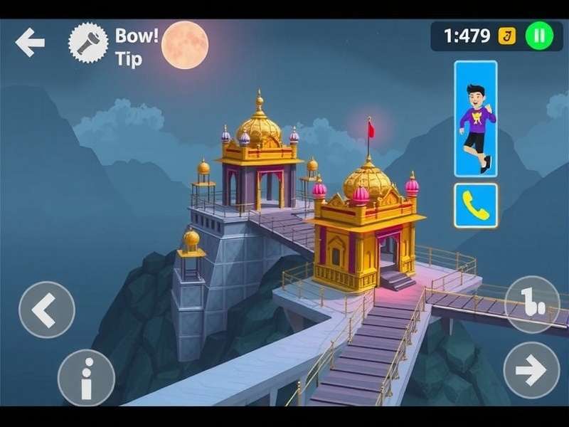 Amritsar Ascent Gameplay showing Golden Temple run